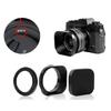 Mirrorless Camera Lens Hood, Aluminum Build Various Size Prevents Lens Ghosting 37/39/40.5/46/43/49mm