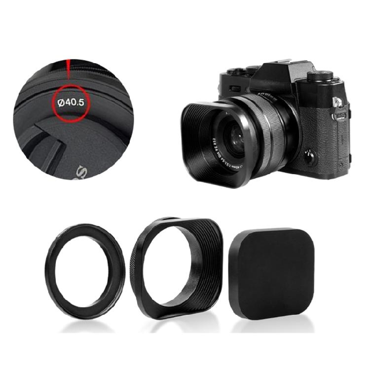 Mirrorless Camera Lens Hood, Aluminum Build Various Size Prevents Lens Ghosting 37/39/40.5/46/43/49mm