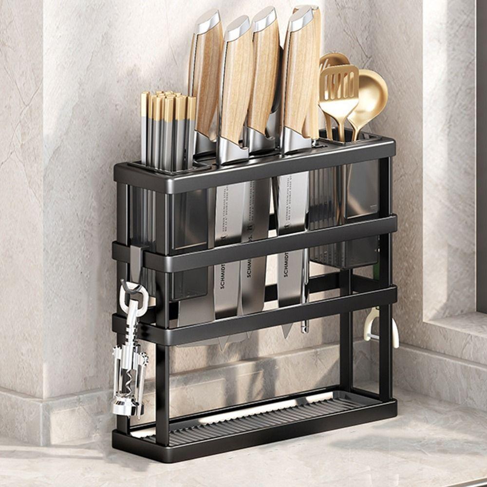 

Carbon Steel Pot Cover Rack Large Capacity Pot Lid Stand Utensil Drying Rack for Kitchen Grey-Style A