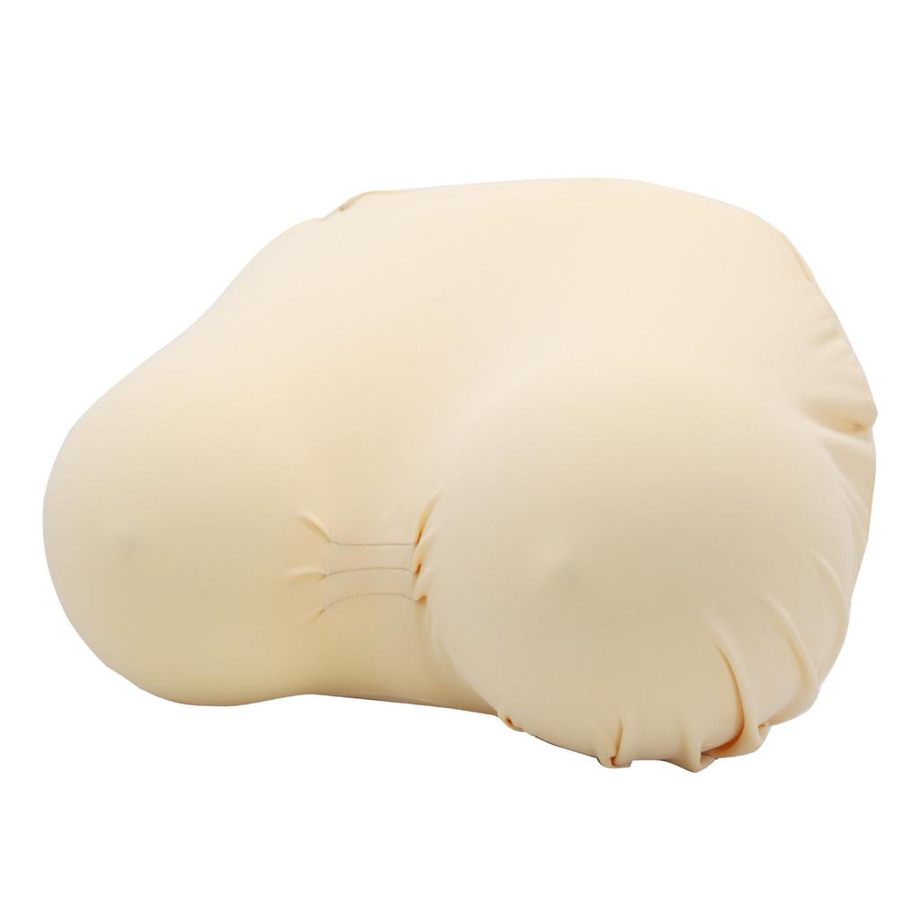 Memory Foam Funny Breast Pillow With Solid Color For Novelty Gift And Home Decor