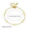 Fashion Korean Style Gold-Plated Stainless Steel 8-Shape Necklace, Earrings & Bracelet Set