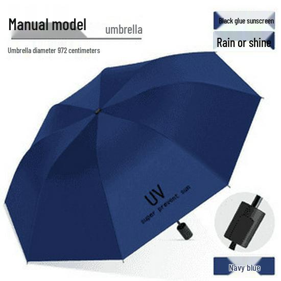 Parapluie Pliant Unisexe XL Protection UV Pluie ou Soleil