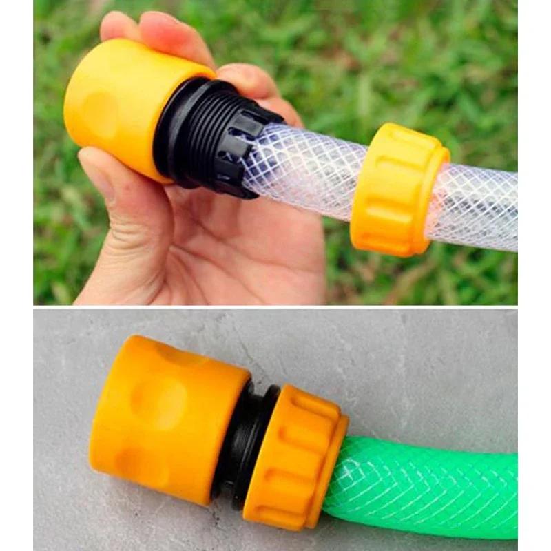 Garden Watering Hose Quick Connector 1/2” End Double Male Hose Coupling Joint Adapter Extender Set For Hose Pipe Tube Water Gun