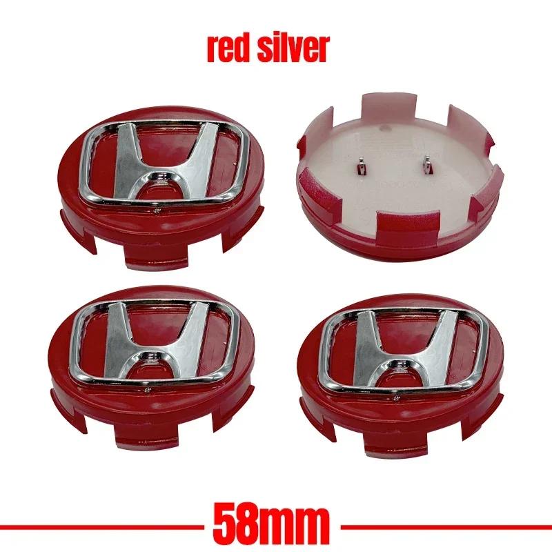 4pcs/set Car Styling Wheel Center Cap Hub Covers Badge Accessories For Honda Civic Fit Jazz Accord Pilot CRV Passport City XRV