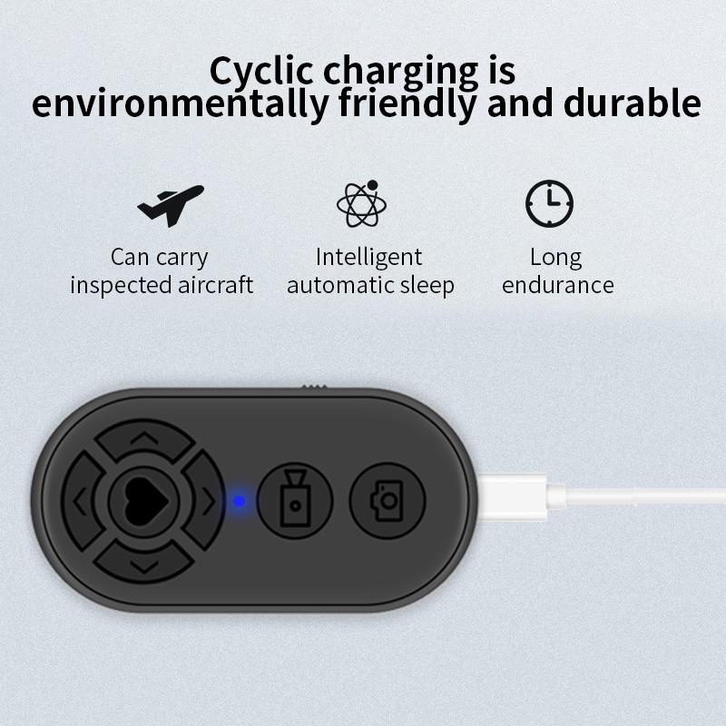 Bluetooth-compatible Remote Shutter Wireless Selfie Control Self-Timer Remote Control Camera Stick Shutter Release For Phone