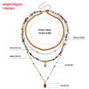 Bohemian Multi-layered Beaded Necklace Colorful Boho Beaded Necklace for Women Ethnic Jewelry Accessories