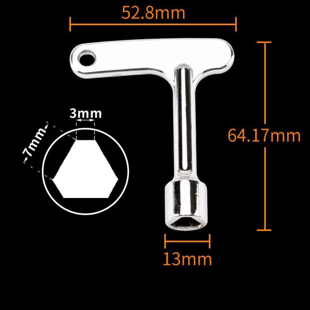 Zinc Zinc Zinc Alloy Triangle Key Lock Multifunction Spanner Key Electric Cabinet keys  Train