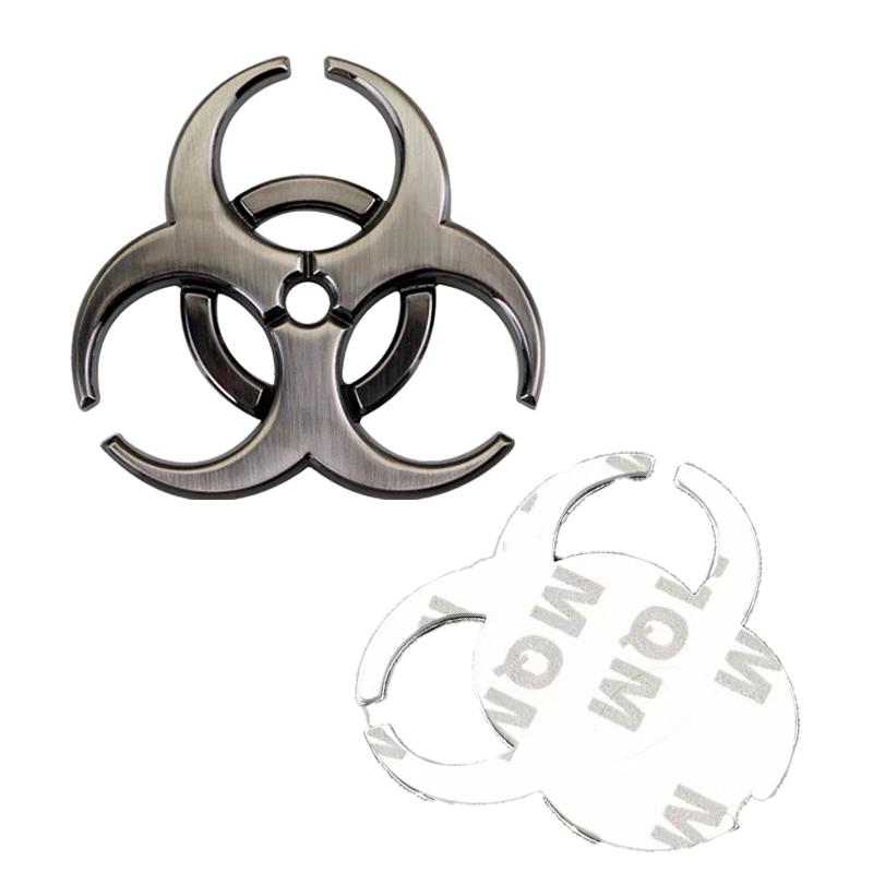 Umbrella Biohazard Logo Car Badge Sticker Side Fender Rear Trunk Emblem Decal for SUV Car Truck Sports Car Racing Car Motorcycle