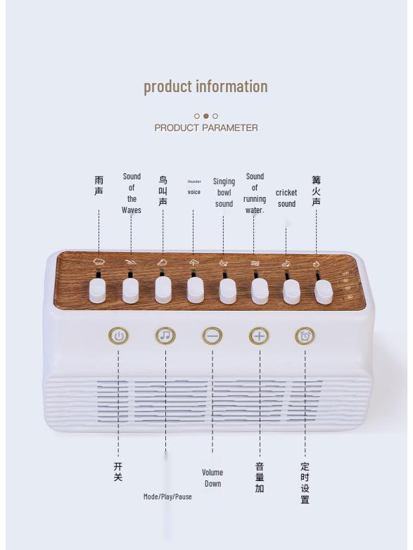 Bluetooth Relaxation Sound Speaker for Sleep, Yoga, Meditation, and Spa Therapy