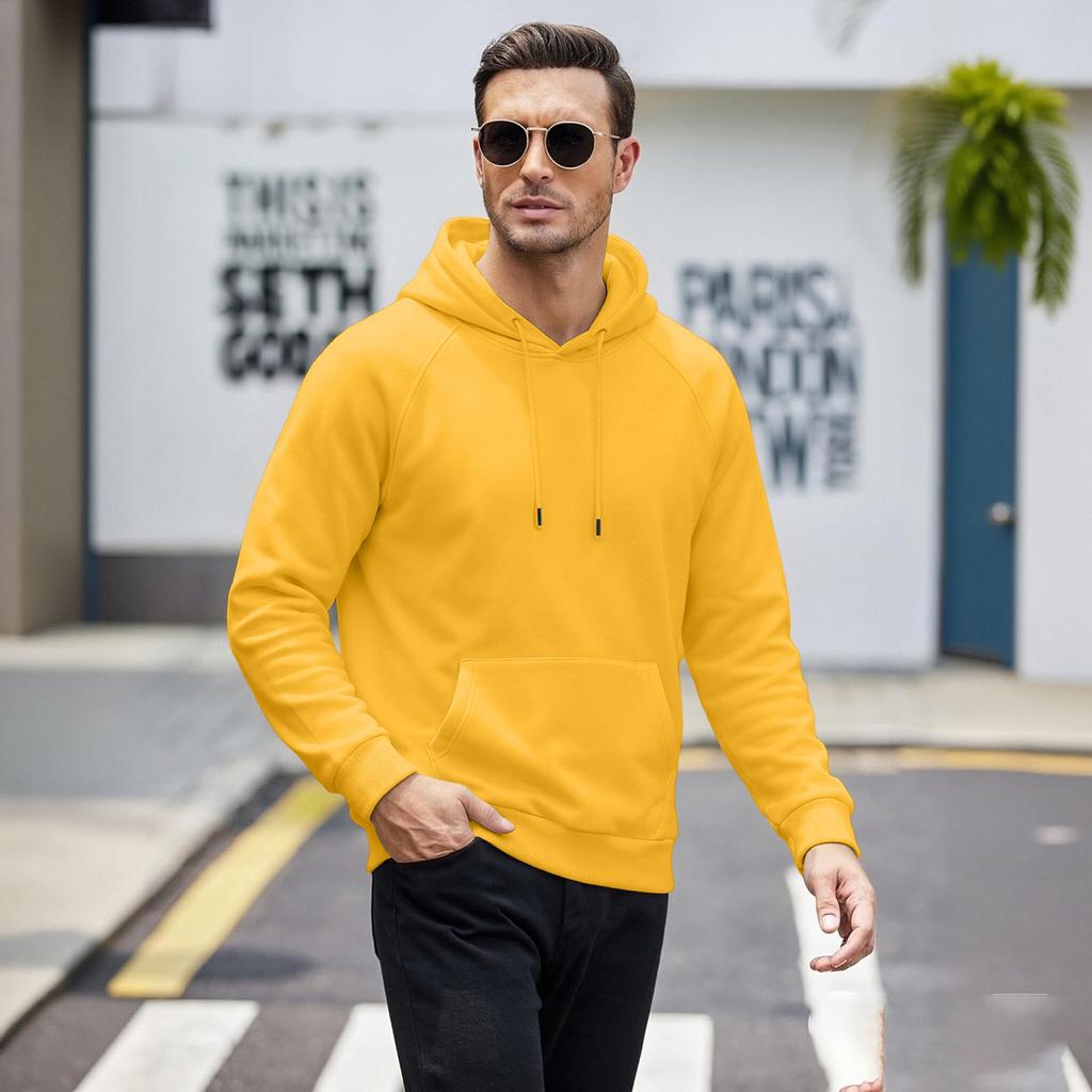 Men's Plus Size Hoodie - Loose Fit Casual Long Sleeve Hooded Sweatshirt in Colors