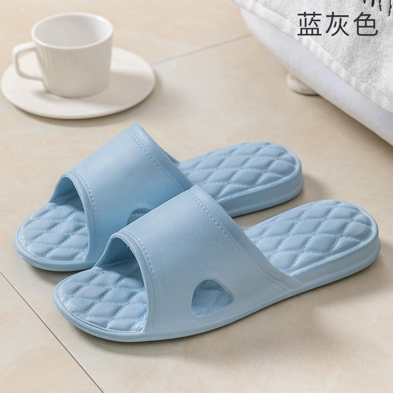 Slippers women's summer indoor couple home home soft bottom non-slip bathroom slippers bath silent couple cool slippers men