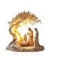 2D Flat Acrylic Nativity Jesus Birth Scene Ornament Tabletop Decoration Christmas Desk