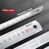 Deli Edelstahllineal 15/20/30cm Metall-Lineal für Zuhause Schule Präzisionsmess-Zeichenwerkzeug Zubehör 1/2/5 Stück