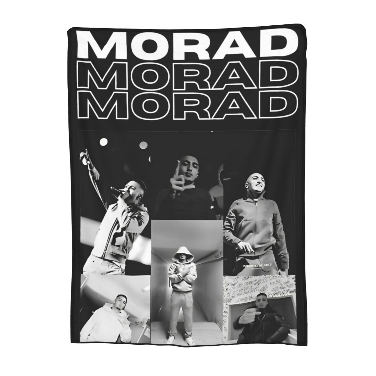 

Morad Singer Blanket Super Soft Warm Rapper Tour Album Throw Blankets for Sofa Multi-size Quilt 200x150cm 80x60in