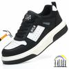 Plastic Toe Cap Safety Shoes Lightweight Work Boots Comfortable Safety Shoes for Men Industrial Construction Warehouse Shoes