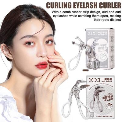 Peigne recourbe-cils portable Cils S'adapte à toutes les formes d'yeux Rehaussement de cils Clip recourbeur Outils de maquillage pour les yeux Pour débutant