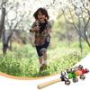 Getrays 2pcs Hand Bell Music Bell Wooden Baby Rainbow Bell Christmas Hand Jingle Bell Musical Instrument Baby Percussion Instrument Lesson Play