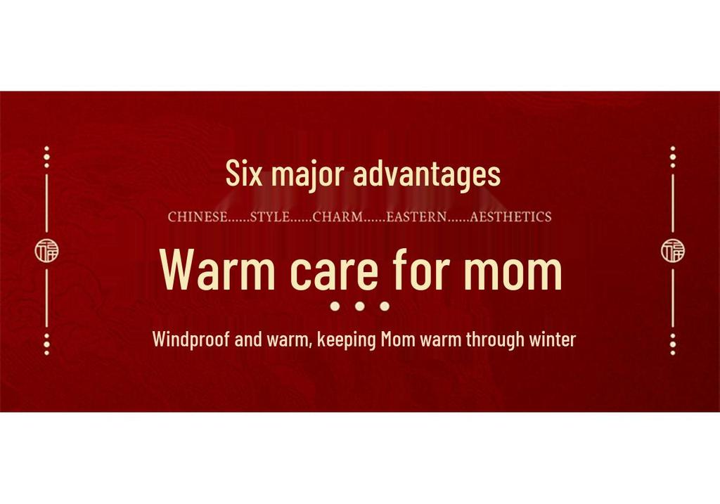 Women's Chinese Style Leather & Fur Vest for Moms & Middle-Aged
