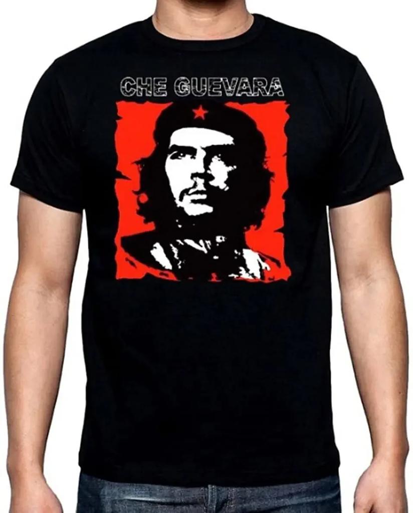 Koszulka Che Guevara Koszula Rebeliancka Kubańska Koszulka Rewolucyjna Guerrilla Casual z Krótkim Rękawem Męska damska Koszulka Cool T-shirt z Okrągłym Dekoltem