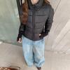 Womens Lightweight Short Puffer Jacket Hooded Slim Fit Warm Cotton Coat 2026 Winter Korean Style