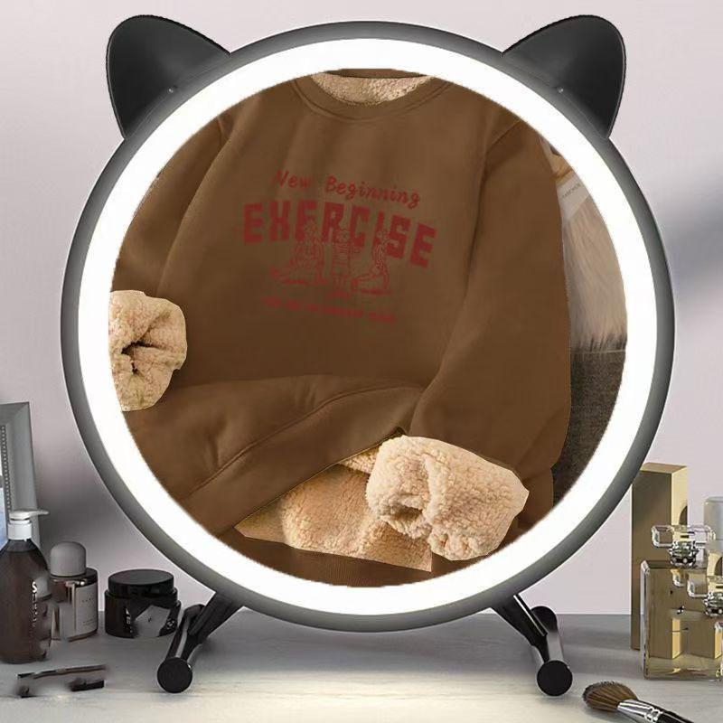 Sweatshirts für Männer und Frauen im Winter. Lockere, mit Buchstaben bedruckte Plüsch-verdickte Kapuzen-Sweatshirts. Warme, verdickte, mit Fleece gefütterte Pullover-Tops.