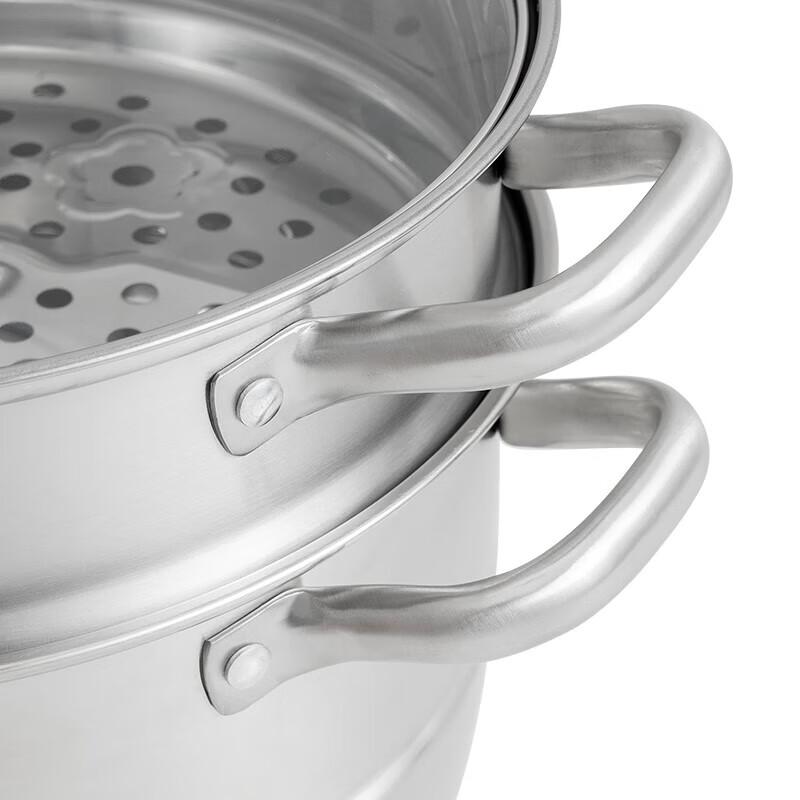 Debo Sophie 28cm Double-Layer 304 Stainless Steel Steamer Pot