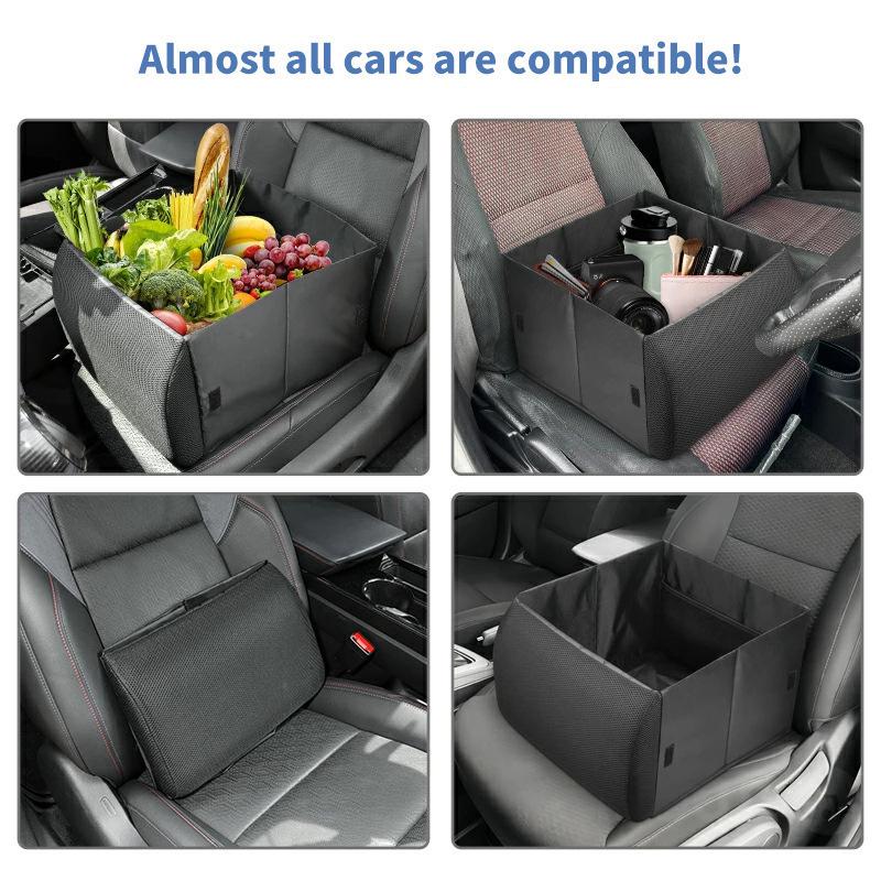 Foldable Car Seat Lumbar Support & Storage Box