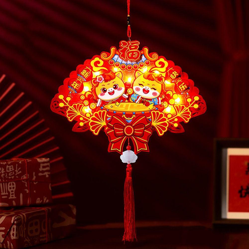 Blessing Fu Character Pendant DIY Cartoon Chinese Character Sticker  Spring Festival Decoration
