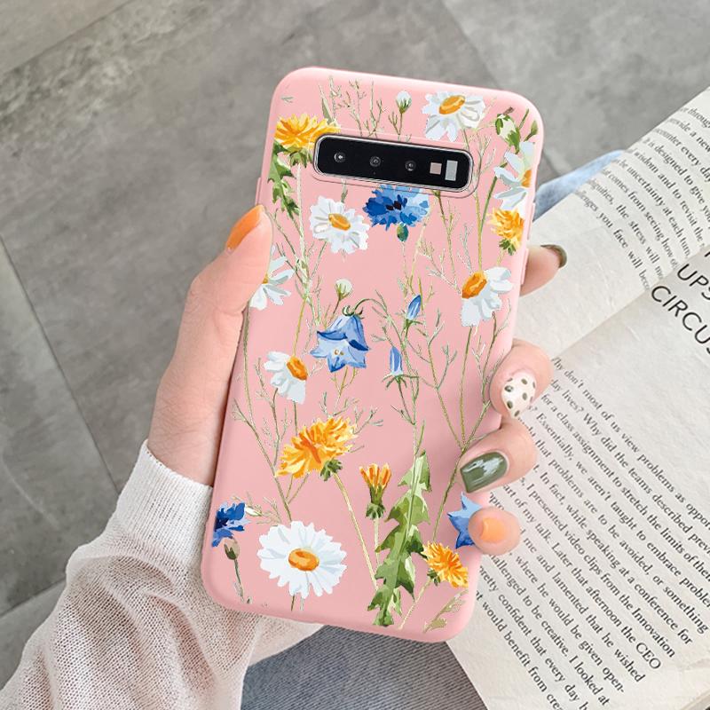 Case For Samsung Galaxy S10 Plus S 10 S10E Cover Cloud Graffiti Illustration Kanagawa Label Silicone Fundas For Samsung S10 S10e
