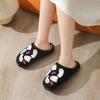 Fashion Couple's Cotton Slippers Winter New Halloween Indoor Non Slip Women Home Shoes Lightweight Comfortable Soft Sole Warm Men Flats