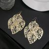 Simple Leaf Hollow Earrings, Exaggerated And Creative Multi-Layer Five-Pointed Star Long Fringed Earrings