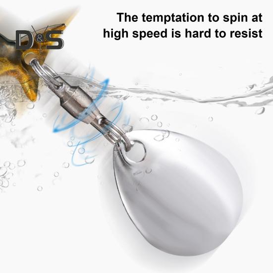3.8CM/10G Metal Shark Fishing Lure with Spinner Sequin Treble Hooks Long Casting Artificial Hard Bait Freshwater Saltwater Trout Bass Fishing