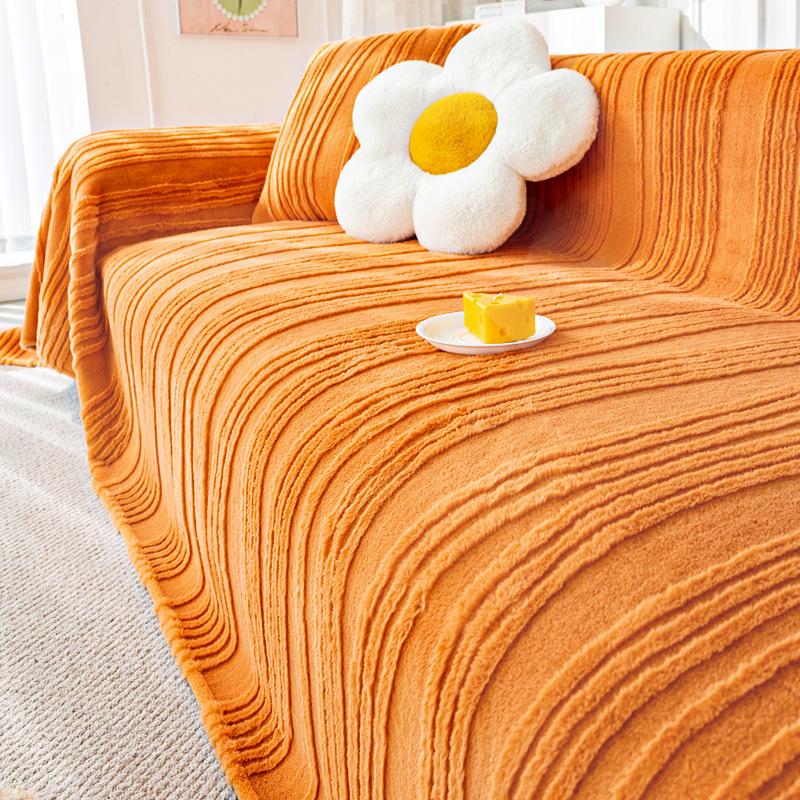 

Зимний кролик, плюшевая ткань для дивана, полотенце, новый чехол для дивана, универсальное универсальное одеяло, кошачья царапина. 180*130