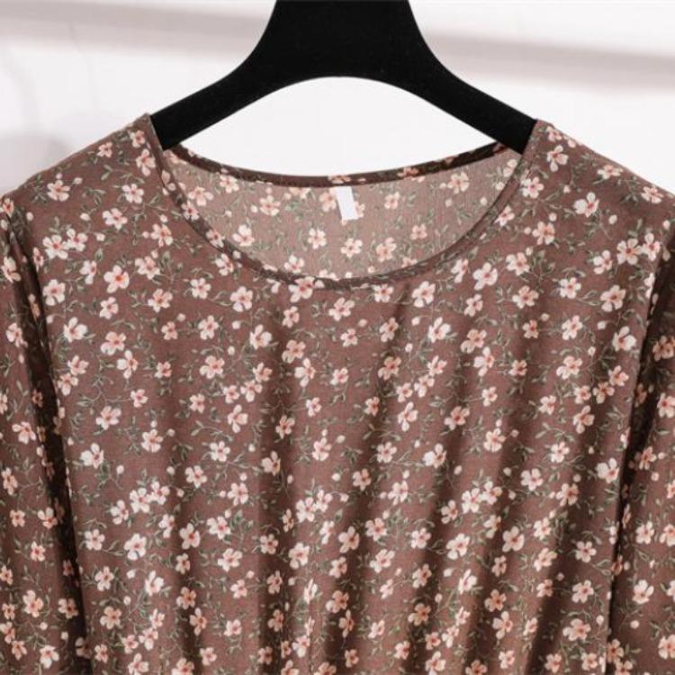 Damen Böhmisches Langes Maxi-Kleid Muslimisch Lässig Sommer Frühling Einfarbig Lange Ärmel Rundhals Weibliche Kleider Dropshipping