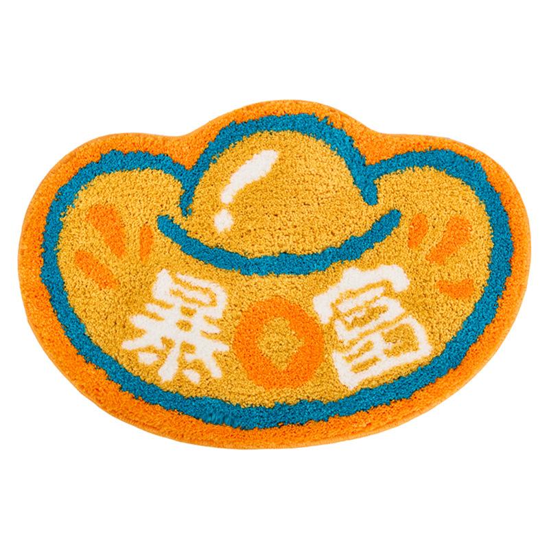 Cartoon Bathroom Carpet Absorbent Soft Floor Mat, Bedroom Bedside Decorative Floor Mat