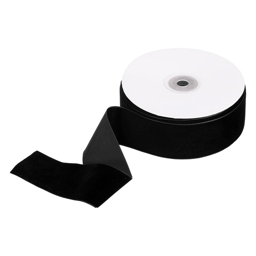 1 Roll  Velvet Ribbon Polyester Single Face Spool for Gift Wrapping Wedding Bouquet Bow Handmade Craft 1-1/2 Inch 10 Yard