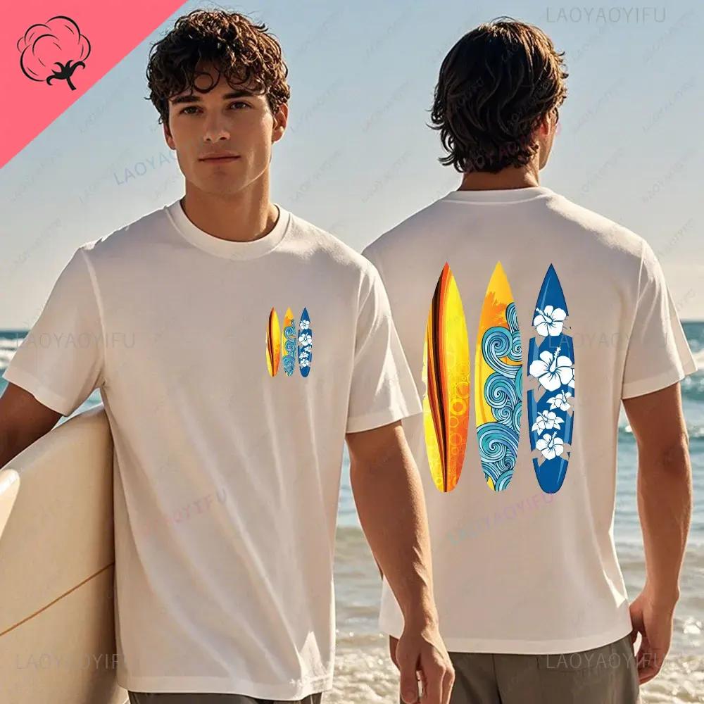 Hawaiian Traditions North Shore Hawaii Surfing Men Women White High Qulaty Cotton Tshirt Comfortable Beachstyle Surf Tee Tops