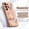 Bowknots Butterfly Pattern Case For Samsung Galaxy S26 Ultra S25 Edge S24 Plus S23 FE S22 A54 A55 A56 5G Magnetic For Magsafe Matte Cover