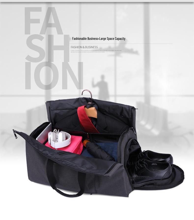 Large Capacity Travel Cylinder Bag - Multipurpose Outdoor Fitness & Foldable Suit Storage