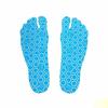 NAKEFIT Naked Fit Foot Adhesive Sandal and Barefoot Stickers for Pool, Beach, and Fall Prevention (3 Pairs Per Pack)