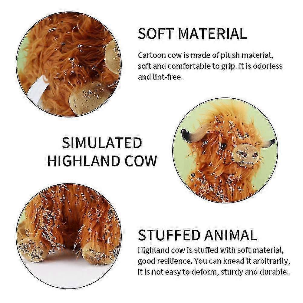 "12" "Long haired highland cows, large long haired animals" 25-26