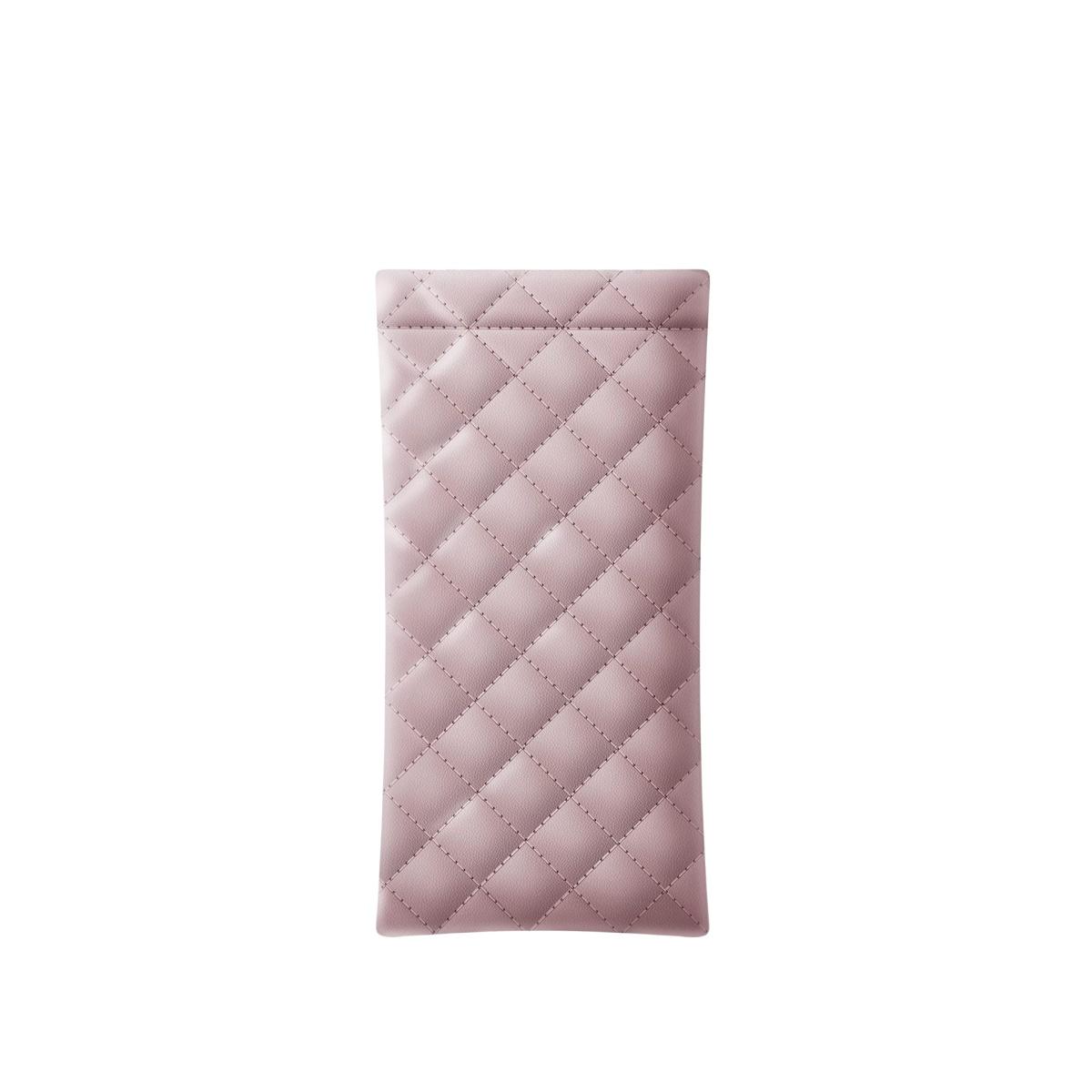 

Glasses and Sunglasses Storage Bag, Automatic Closure, Diamond Patterned Glasses Bag, Portable Travel Storage рожевий