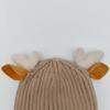Autumn and Winter Children's Knitted Hat with Thick Velvet Cartoon Warm Hoodie Super Cute Baby Boys and Girls Pure Cotton Hat