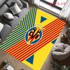 Tappeto Tappeto con Logo Villarreal per Soggiorno Camera da Letto Casa Decorazione Divano, Tappetino Antiscivolo per Giochi Bambini