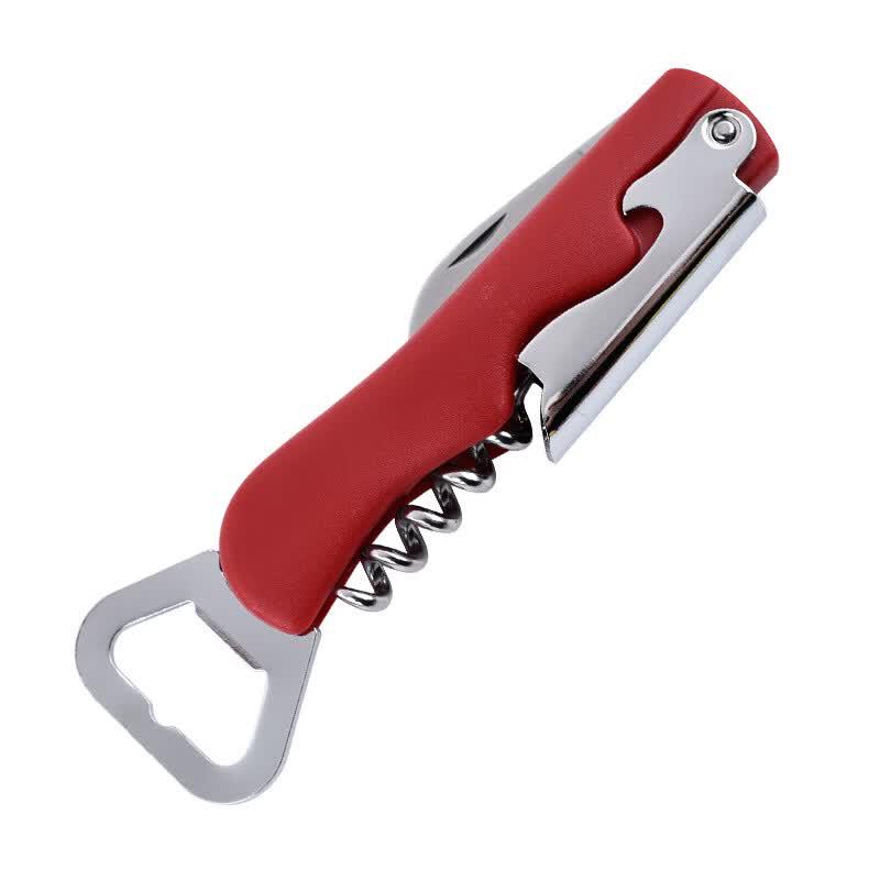 Stainless Steel Manual Wine Corkscrew & Beer Opener
