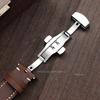 Genuine Calfskin Leather Watch Strap 18mm 19mm 20mm 21mm 22mm 24mm Universal Bracelet Butterfly Buckle Business Soft Wrist Band