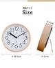 Wall Clock Wooden Silent Small Analog Stylish Interior Decor Ottostyle.jp Radio-controlled Clock/Table (2-Way) [Natural] Frame, Plywood, Movement,