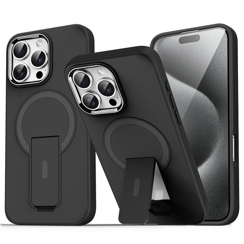Applicable to iphone17promax bracket 16 mobile phone case Apple 13 magnetic suction 14 hard case 15 niche 12 simple 11