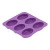 Flexible Silicone Silicone Soap Mold 6-Cavity Design Soap Mold Shell Cake Mold Set  DIY Baking