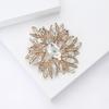 Women Glass Brooch Rhinestone Shining Boutique Decoration Badges Pins